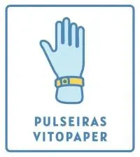 Pulseiras em Vitopaper com pino plástico